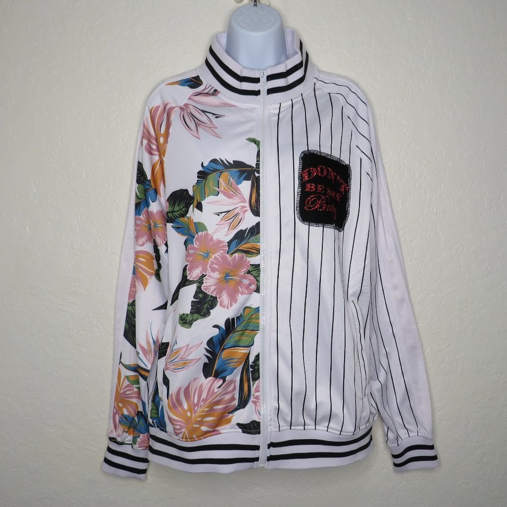 HUGE* Women's Long Sleeve Full Zip 3" Elastic Hem Double Pocket‎ Jacket~ Large